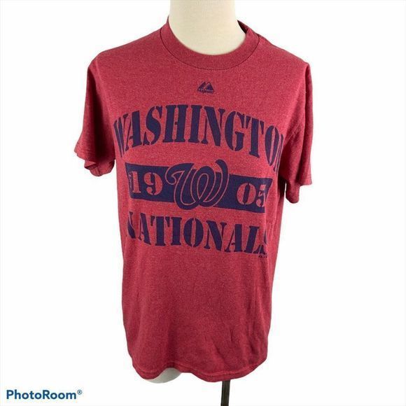 🌿4/$35 🌿MAJESTIC Red Washington National Tee - Picture 7 of 7